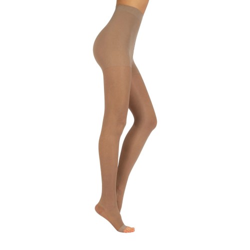 Silca Collant Nady 70den 12/14 Mmhg - Compressione Media, Maglia A Rete Punta Aperta - Made In Italy / Cl3180